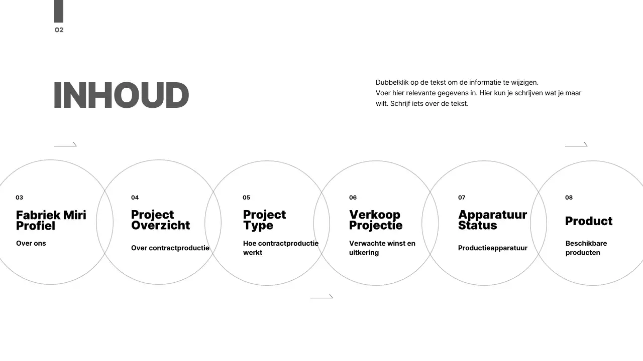 Een overzichtelijk voorstel met een blauw getinte cirkelafbeelding