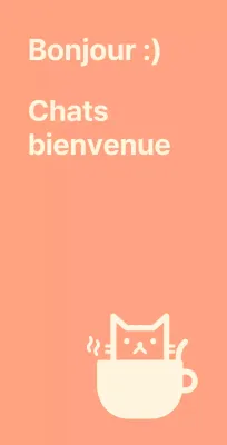 Café des chats Valkyrie avec des chats sur fond rose
