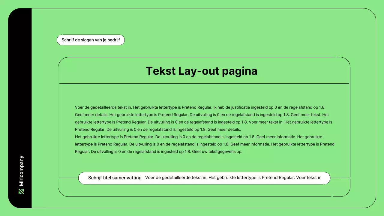 Zakelijke illustratie met eenvoudige lijnen in groen