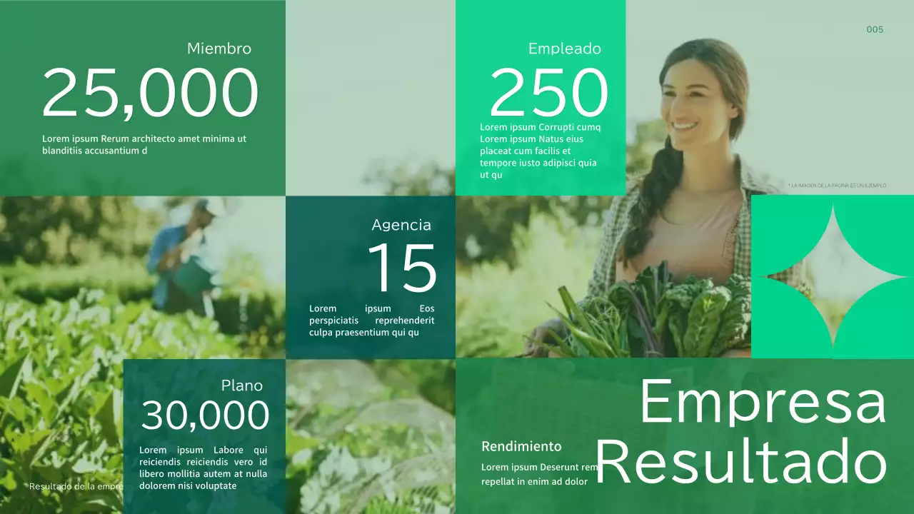 Perfil de empresa de agricultura ecológica y natural