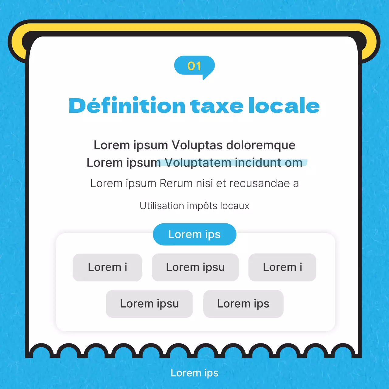 Illustration bleu ciel de la carte des impôts locauxNews