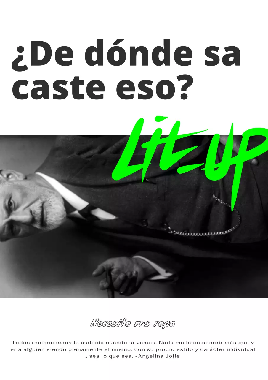 Cartel interior vintage en blanco y negro y neón