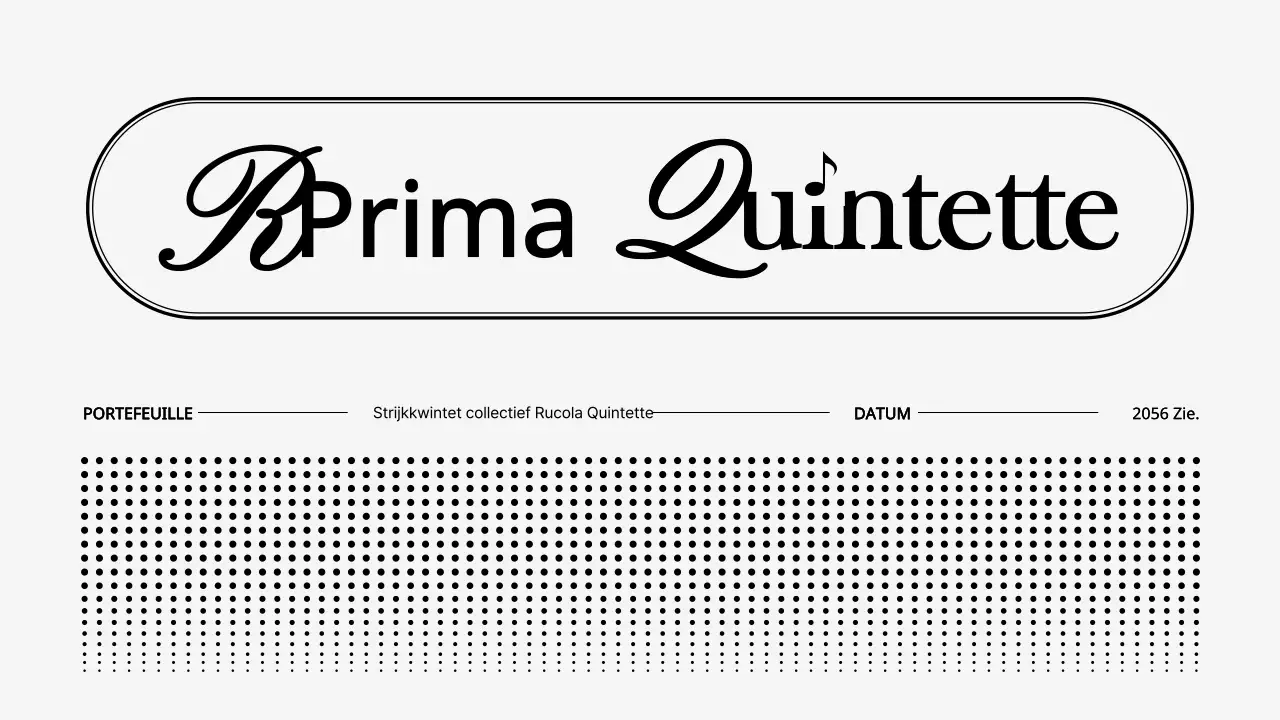 Eenvoudige concertgroepportefeuille in zwart