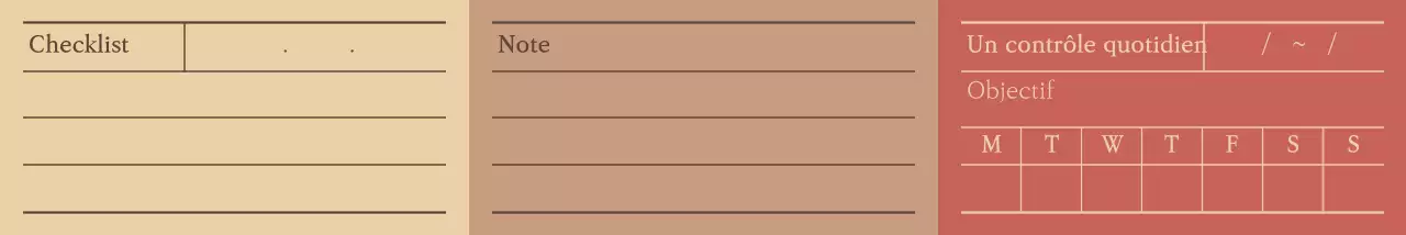 Bloc-notes aux couleurs chaudes