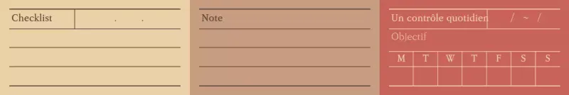 Bloc-notes aux couleurs chaudes