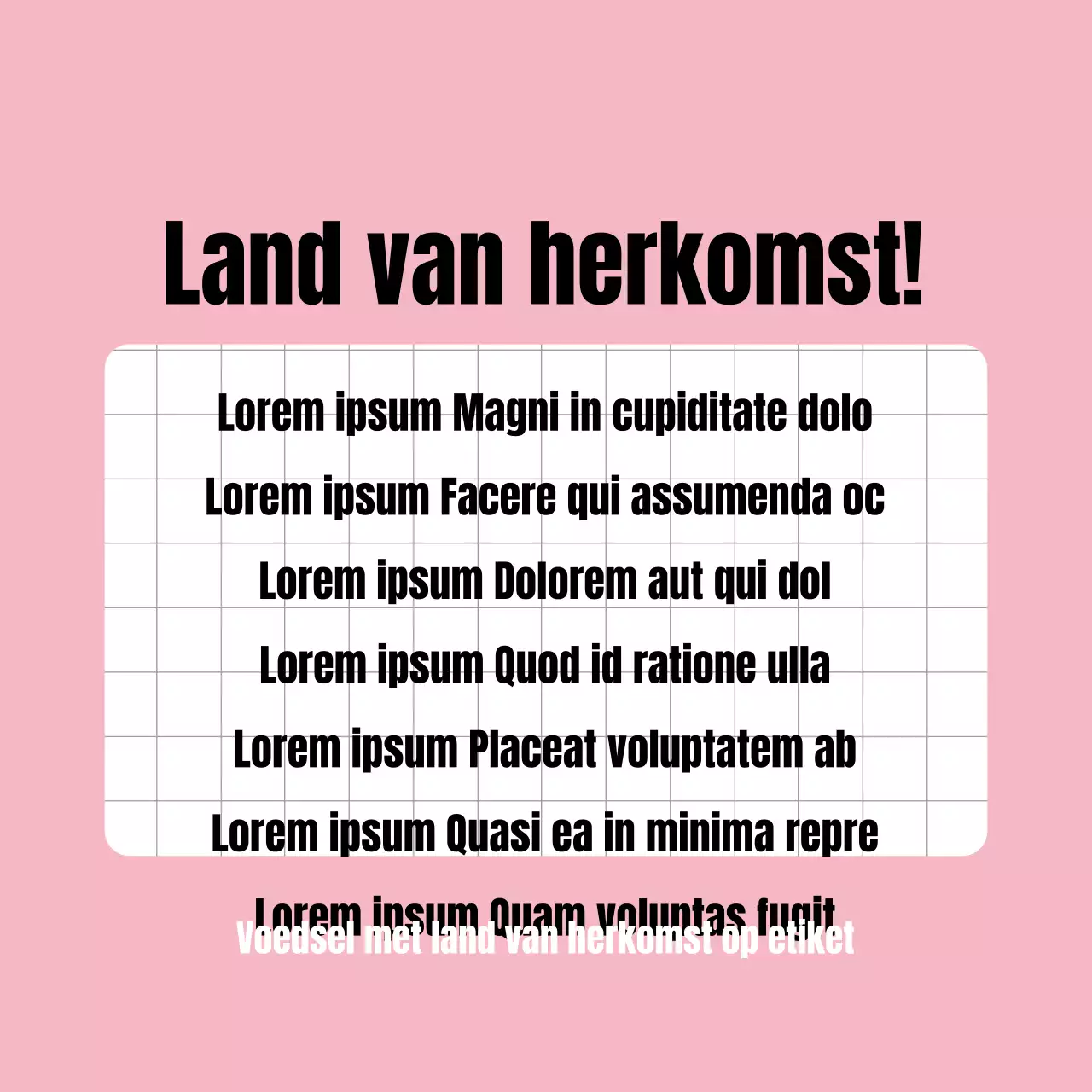 Gids voor de oorsprong van voedsel