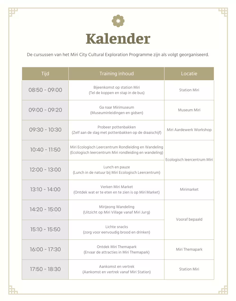 Een rustgevende traditionele poster met een porseleinen afwerking in ivoor.