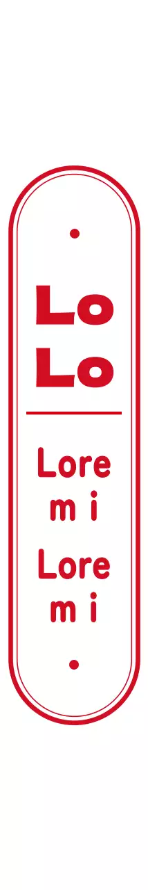 Einfache Formen in rotem Logo-Stil Cafe