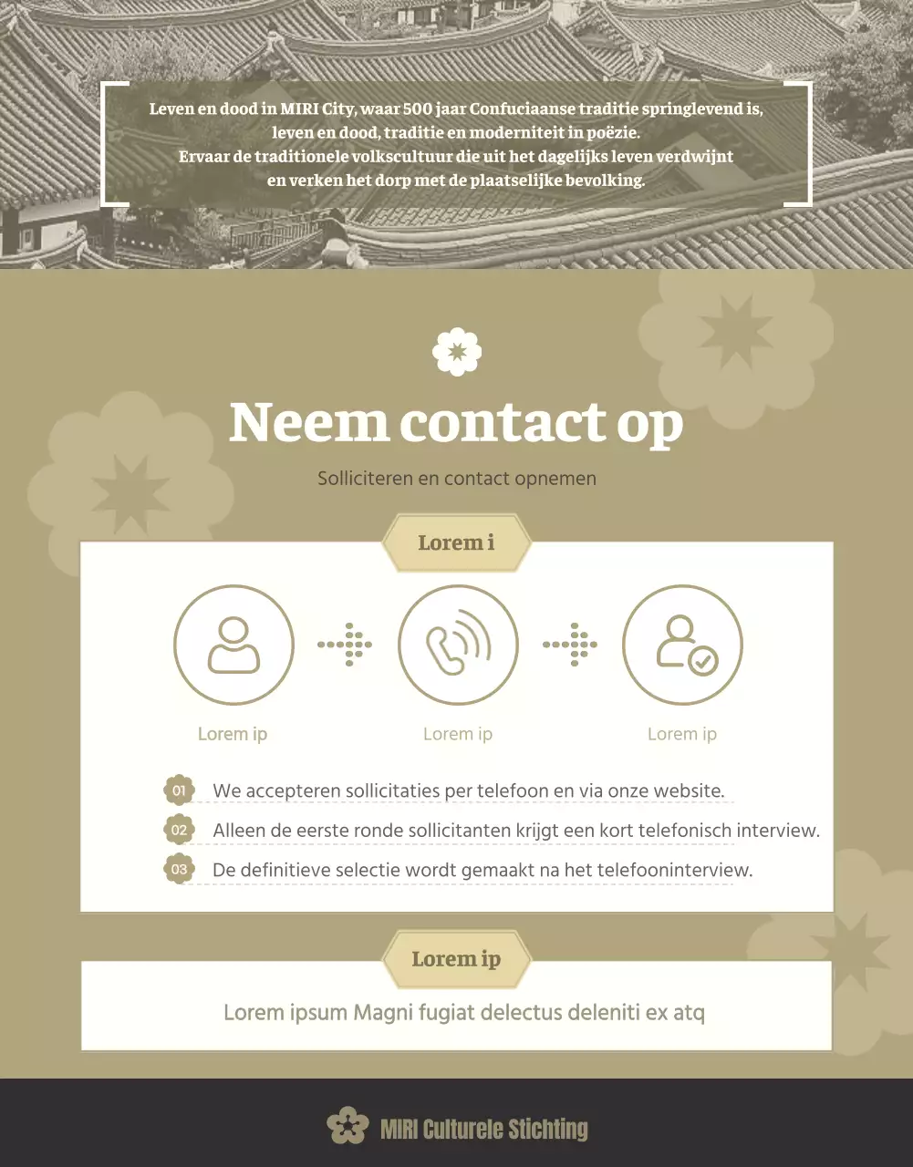 Een rustgevende traditionele poster met een porseleinen afwerking in ivoor.