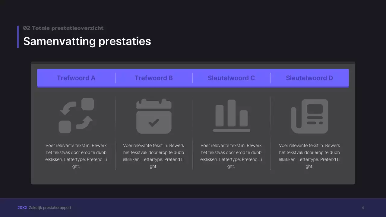 Paarse, driedimensionale UI-concept zakelijke presentatie kit