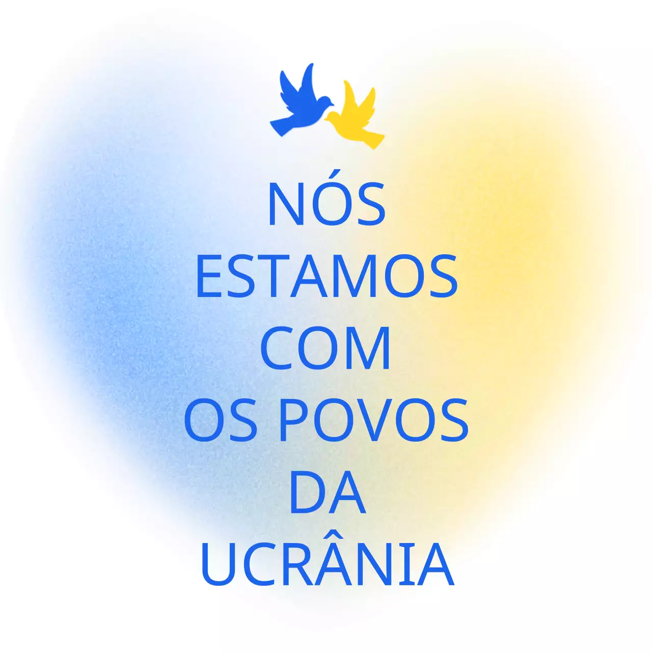 Blue Yellow contra a guerra na Ucrânia