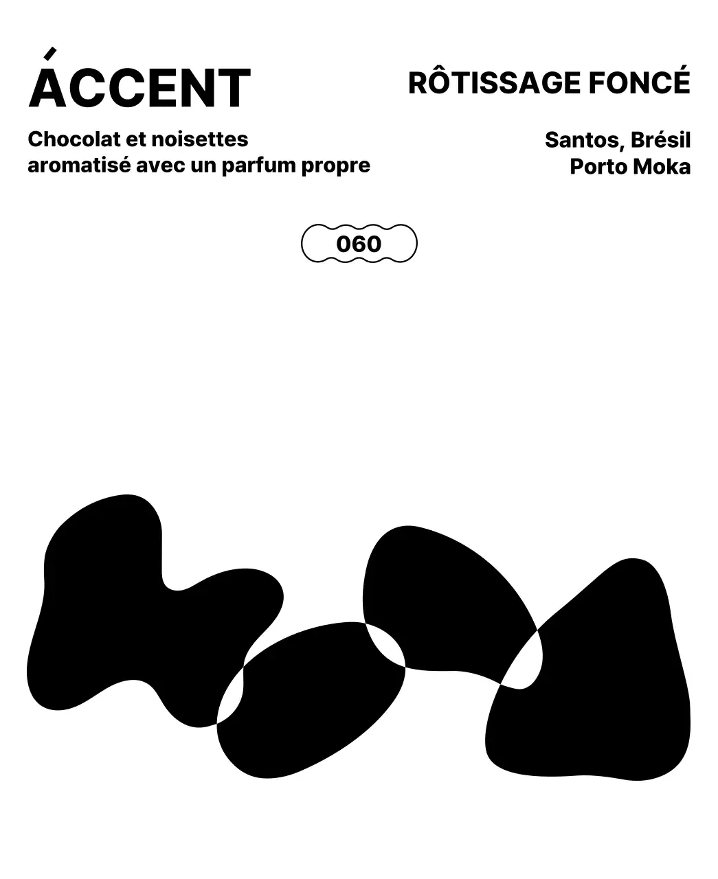 Design simple avec des formes noires en guise d'accents
