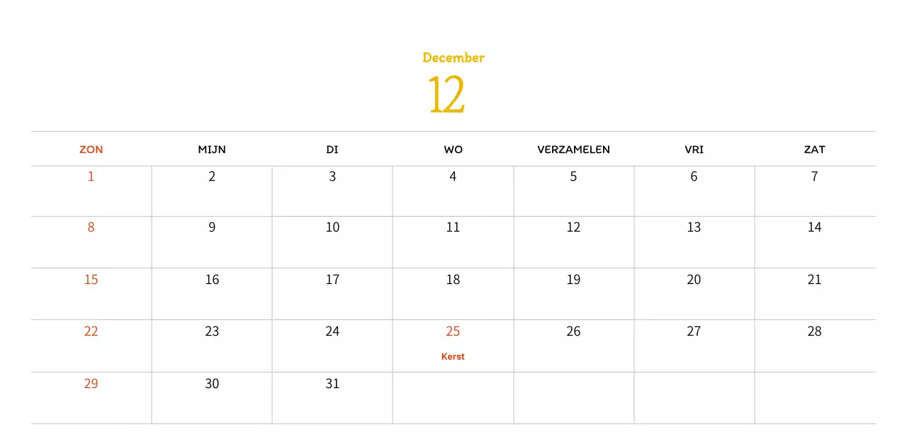 Stempelillustraties met een warm concept