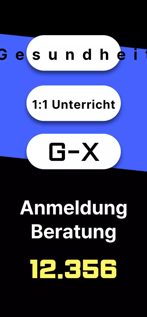 Fitnessstudio-Angebote in Blau und Schwarz