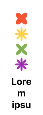 Símbolos coloridos, bonitos y sencillos Estilo de combinación de logotipos Organizaciones y grupos de bienestar infantil