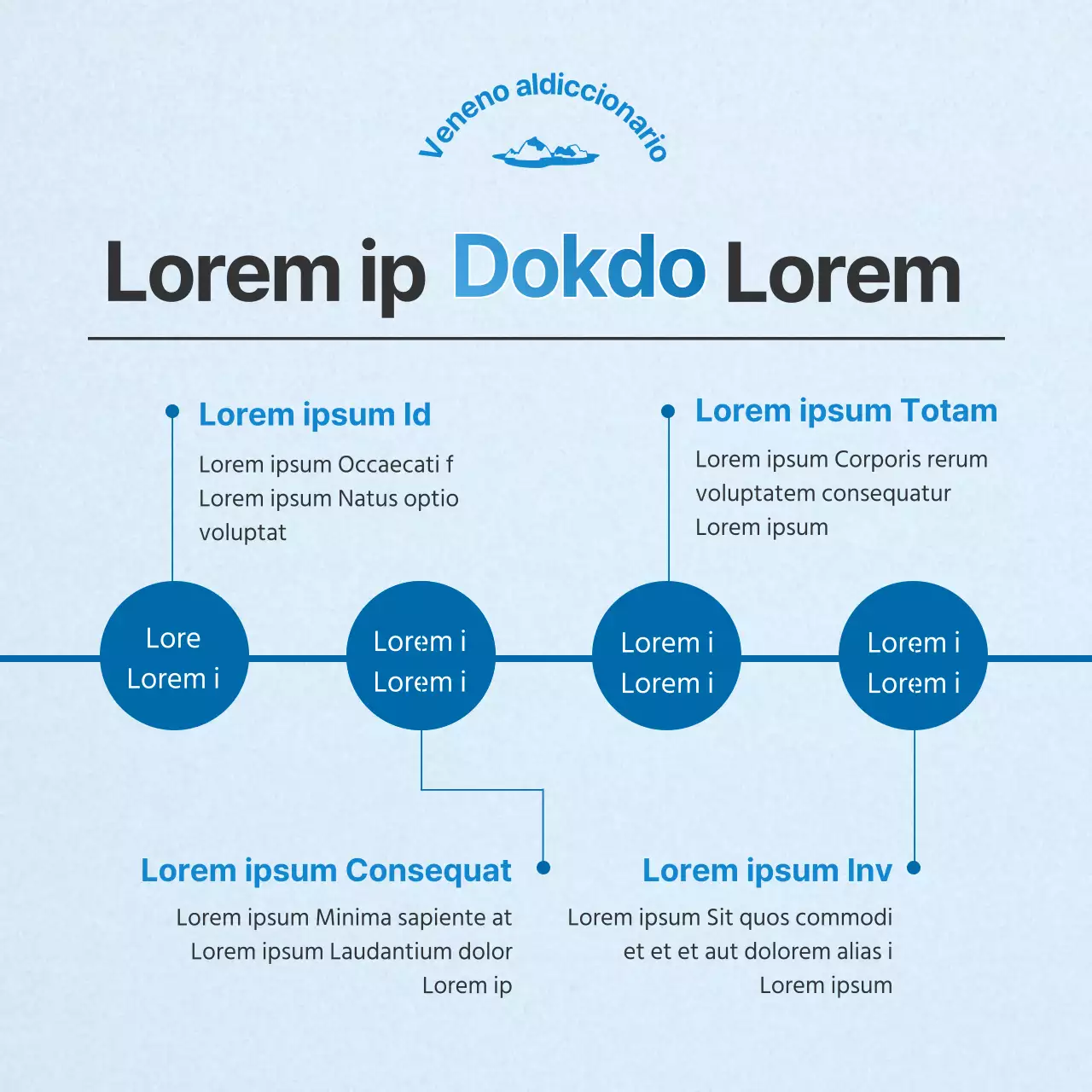 Un sencillo post informativo sobre el Día de la Lectura en azul y celeste