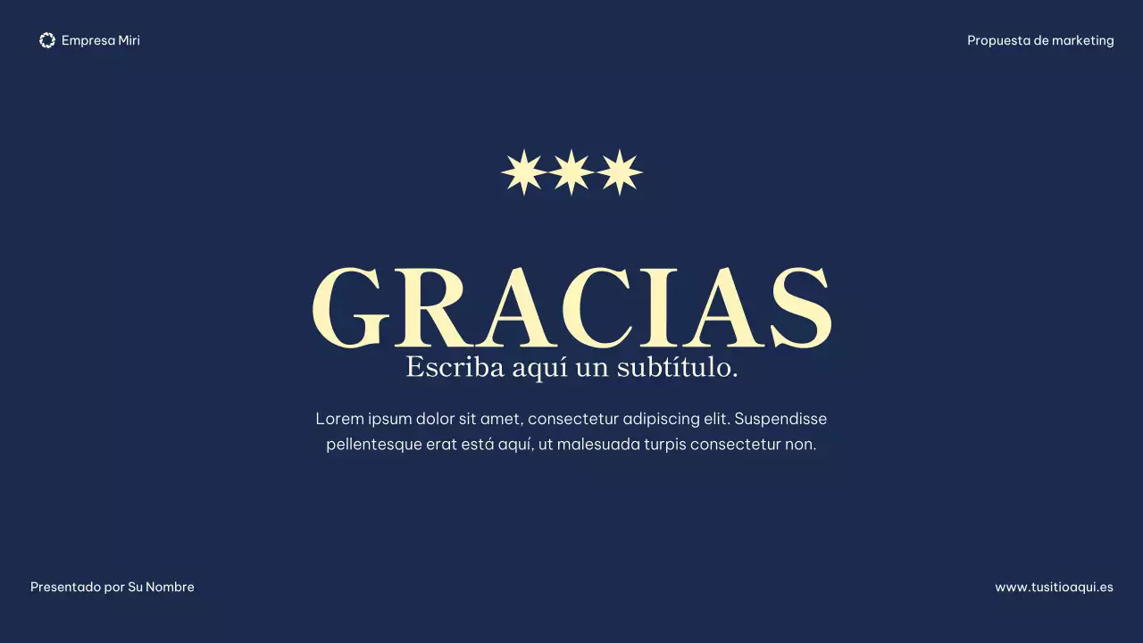 navy modern marketing proposal document