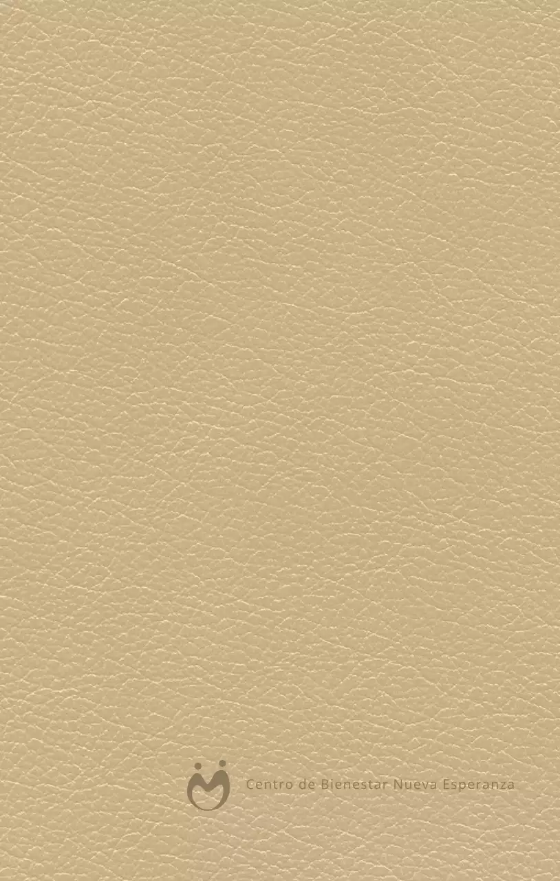 Agenda con el nombre y el logotipo del centro de bienestar