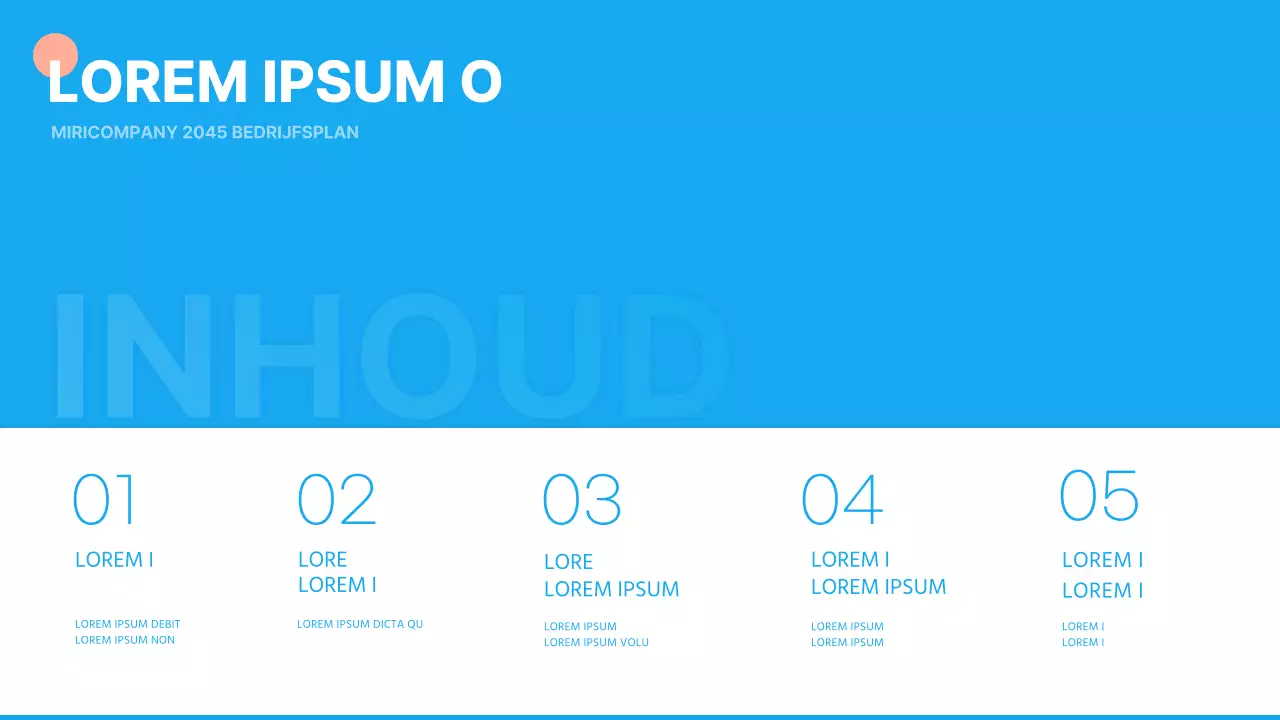 Presentatie van een eenvoudig nieuwjaarsplan in lichtblauw