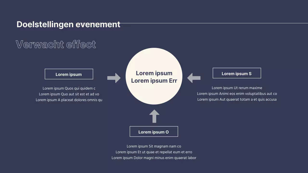 Black Friday event planner voor een modern winkelcentrum in navy en beige