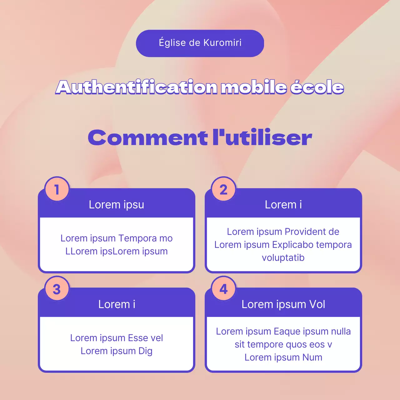 Guide de certification de l'église mobile Pink Purple Church