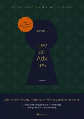 Groene marineblauwe boekomslag geesteswetenschappen