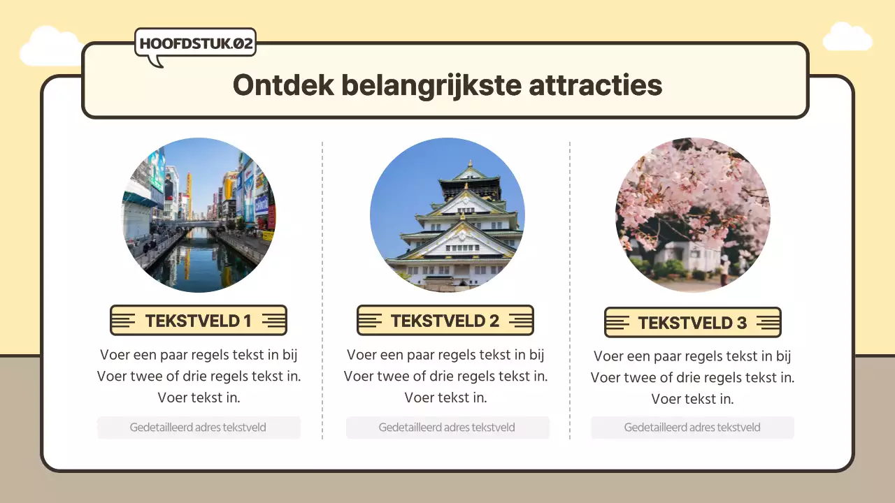 Schattig bagageconcept met reisroute in geel en beige