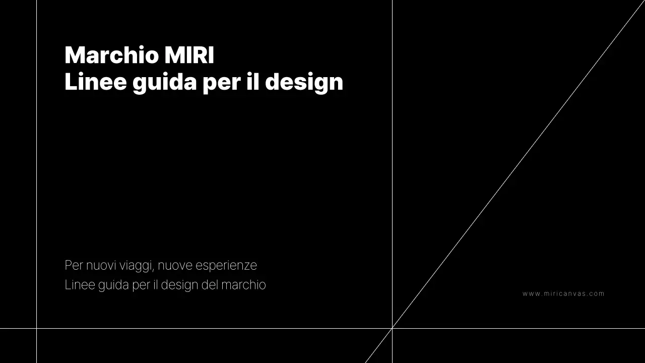 Proposta di guida al design del marchio semplice con linee nere