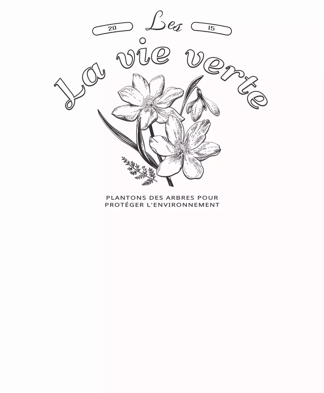 Objets personnels avec une illustration botanique sentimentale.