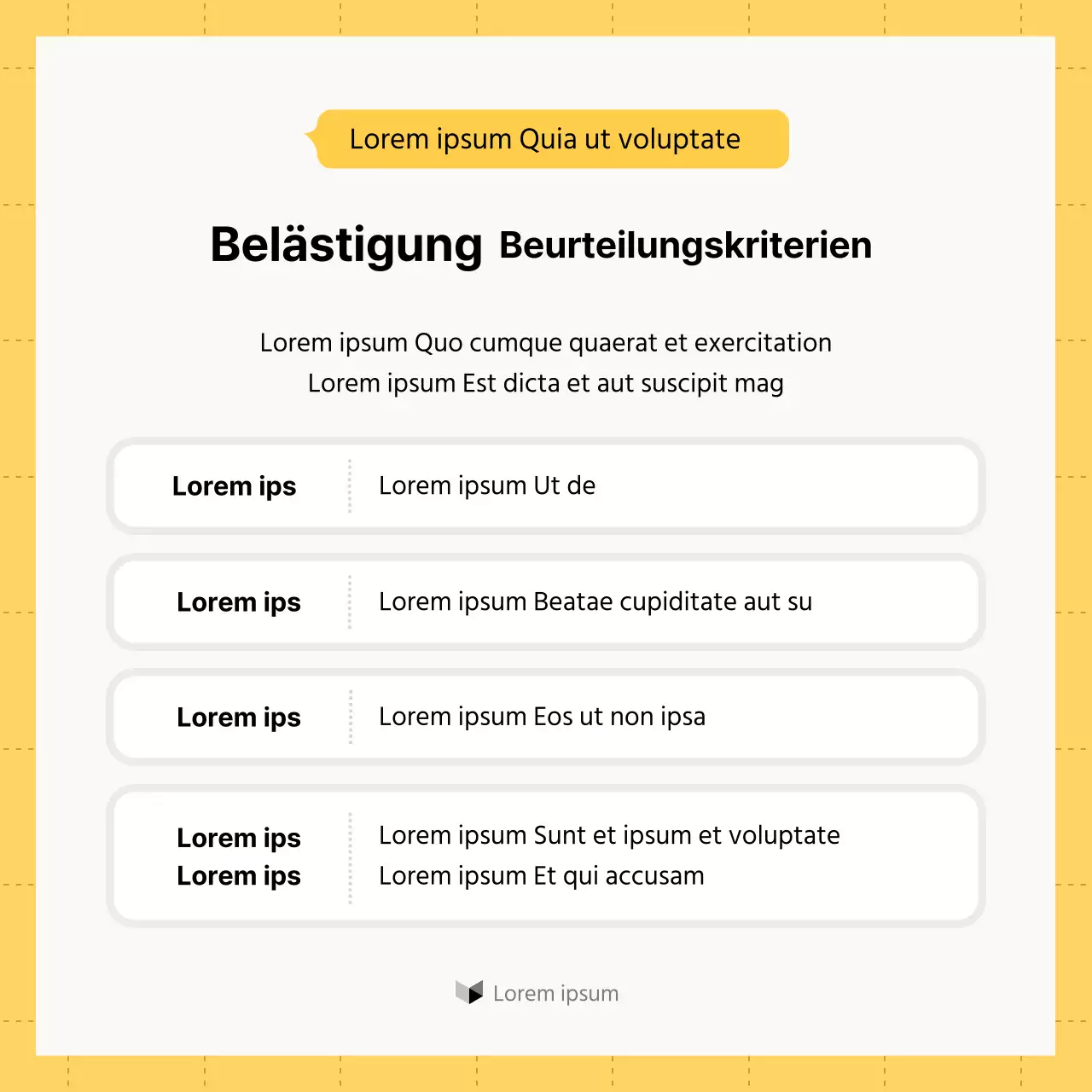 Gelber und weißer minimalistischer Ratgeber zum Arbeitsrecht