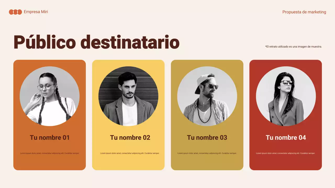 resumen naranja documento de marketing