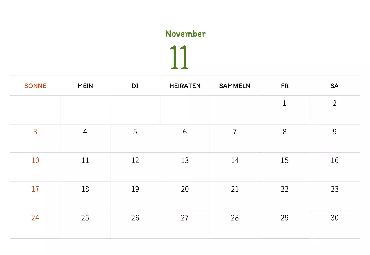 Stempelillustrationen mit einem warmen Konzept