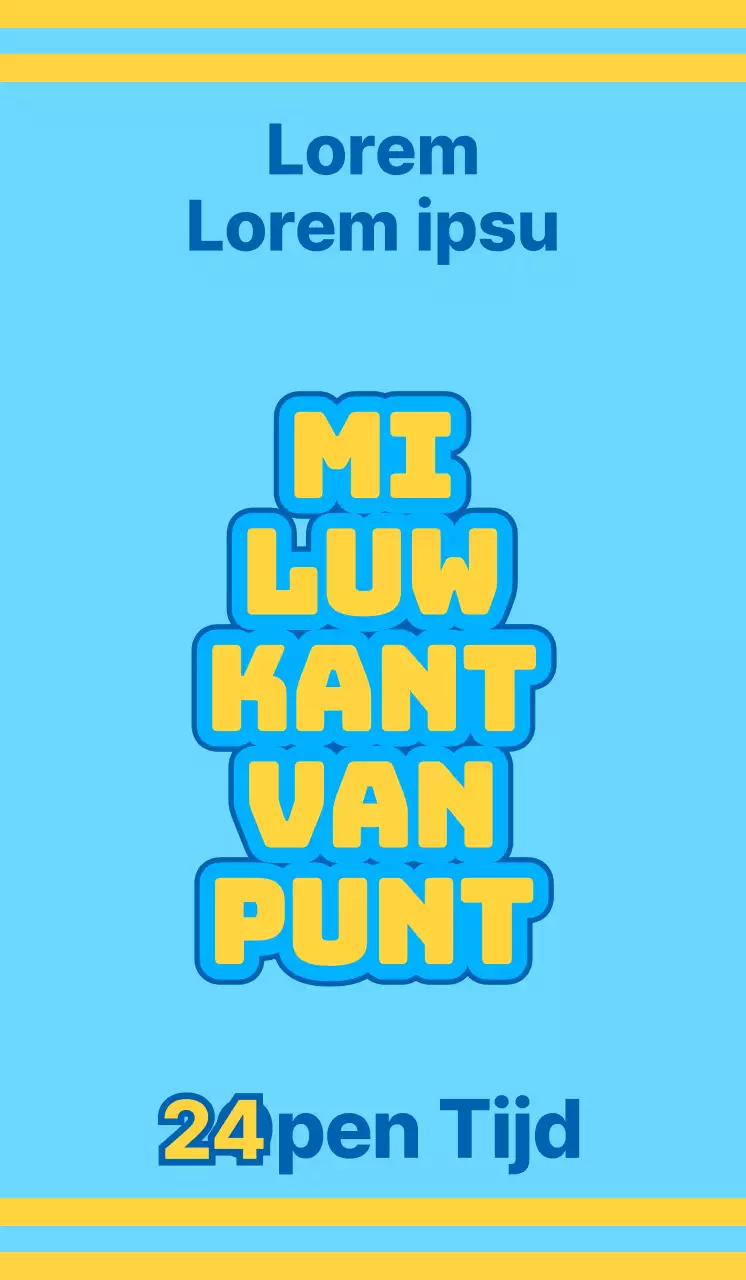 Buurtwinkel met blauwe en gele pictogrammen die verschillende diensten promoten