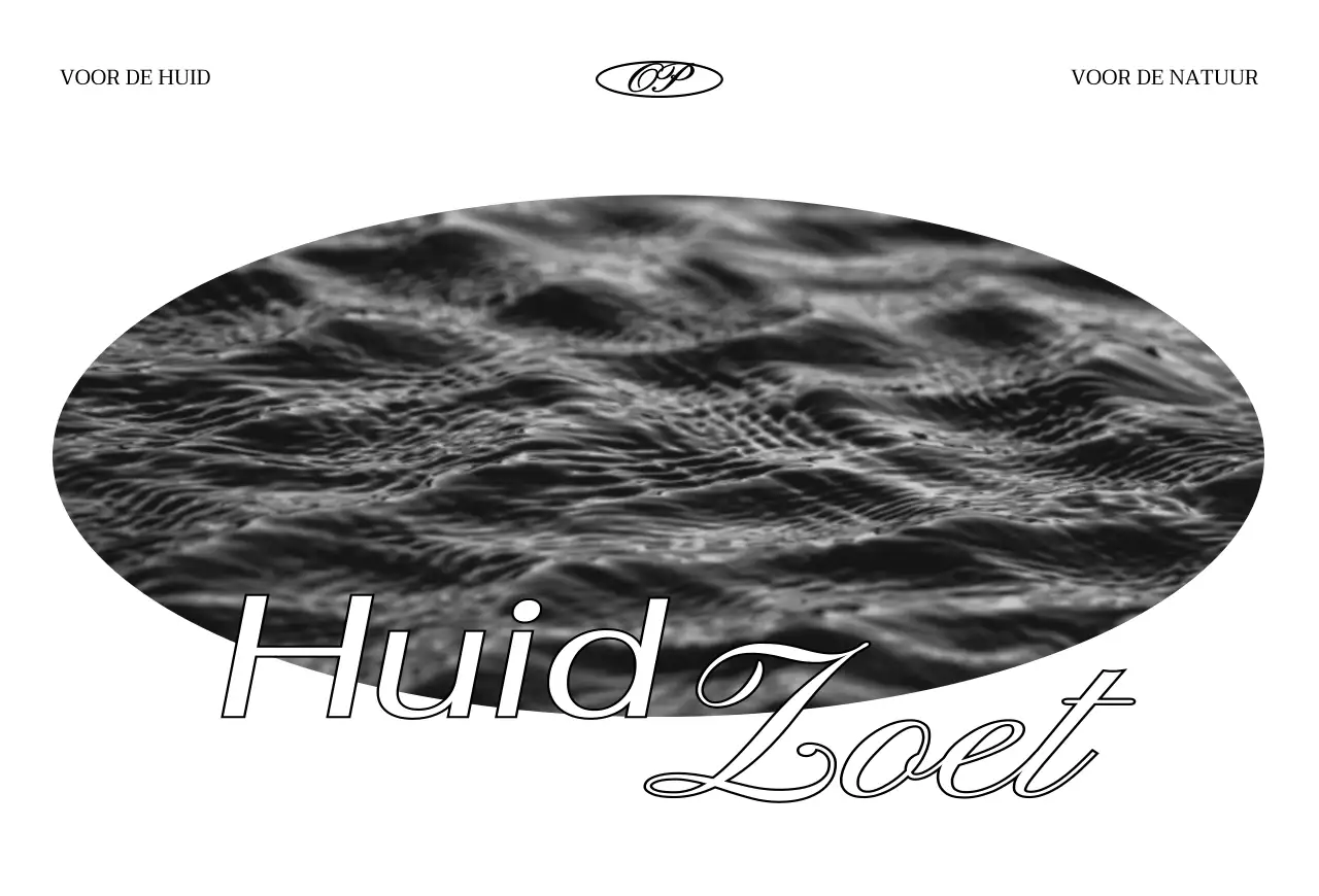 Luxe concept bedankkaart voor een cosmeticamerk met witte en zwarte cosmetica en een foto van de oceaan.