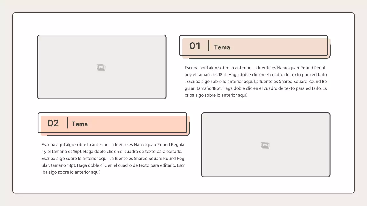 Educativo con formas puntiagudas en rosa y beige