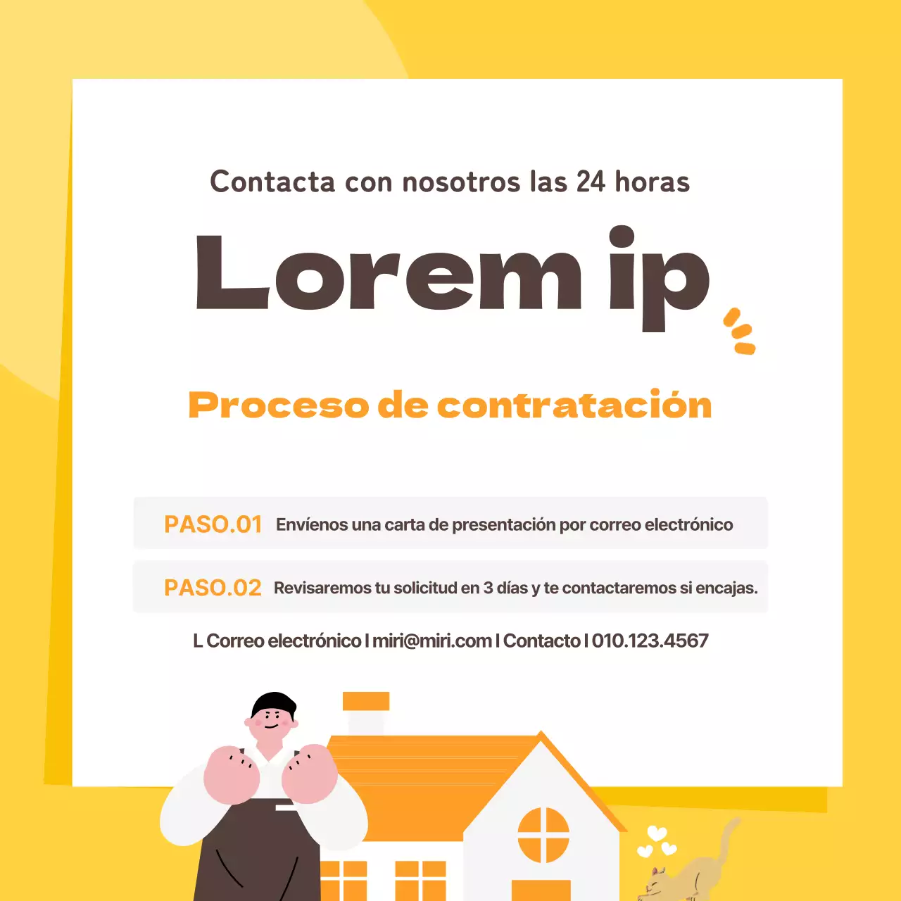 En busca de un personal alegre para la casa de huéspedes