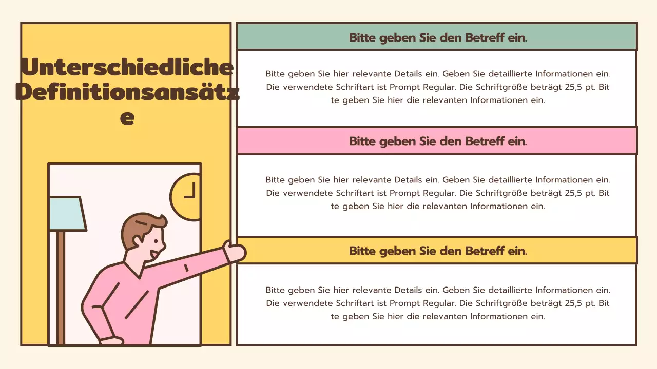 Niedlicher Lebens- und Ethikunterricht in Braun- und Pastelltönen