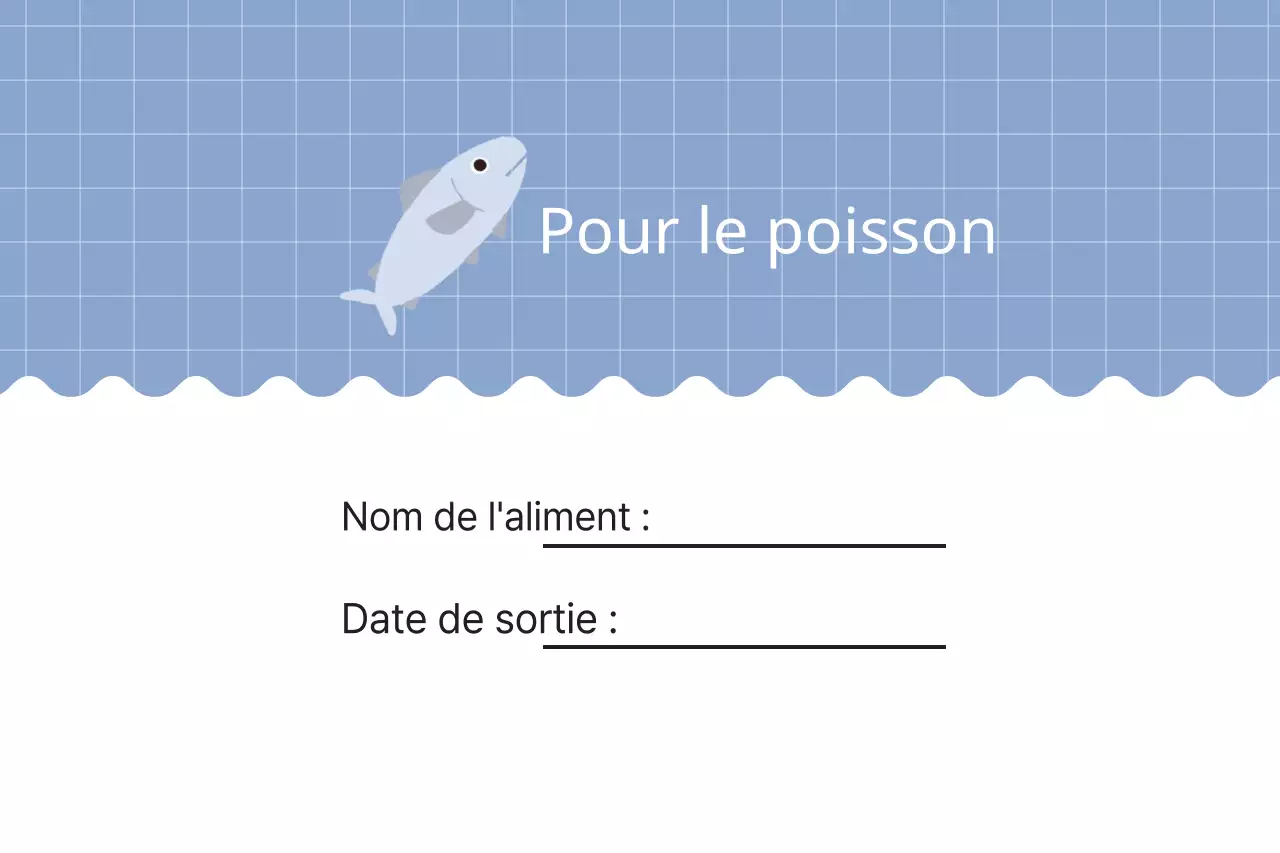 Pour le poisson