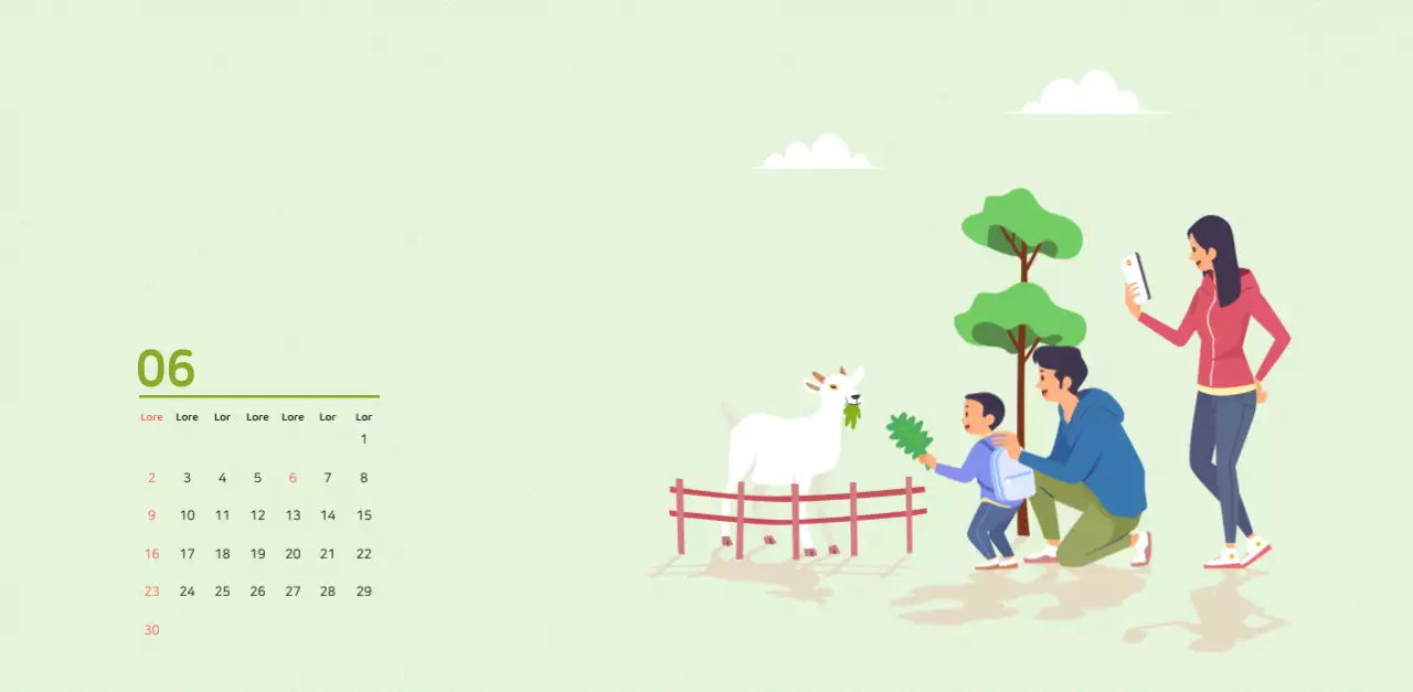 Illustration d'une famille multicolore