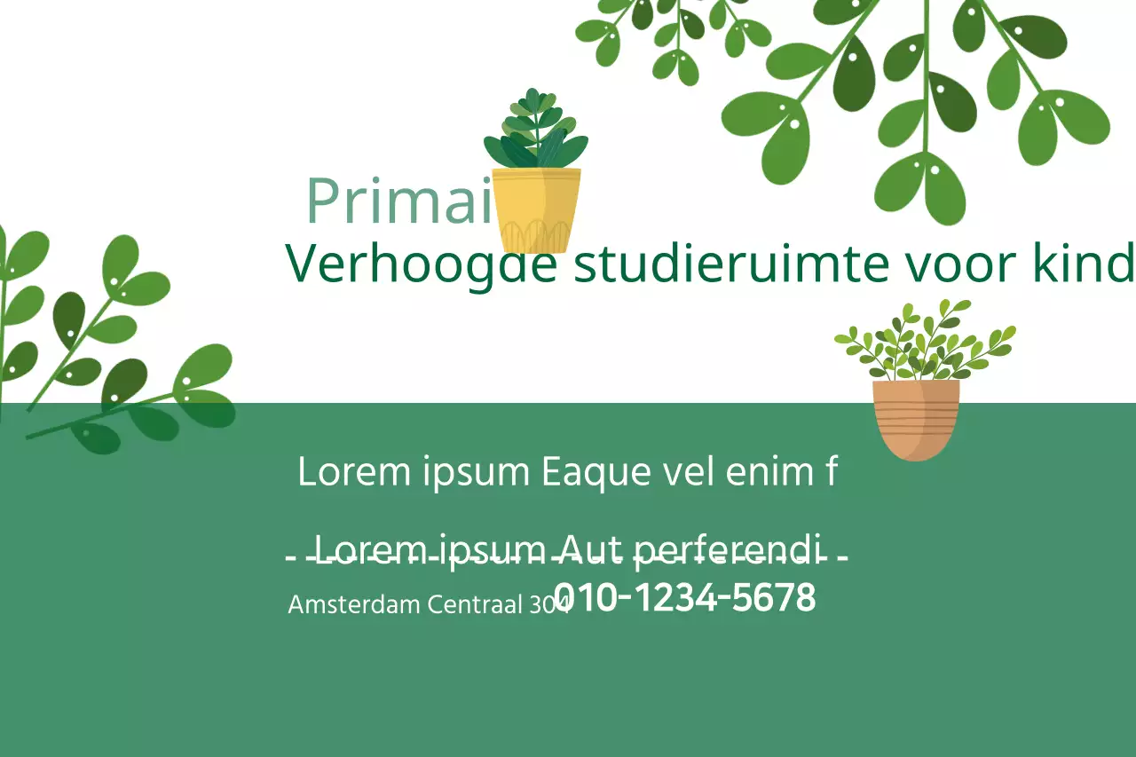 Verhoogde studieruimte voor kinderen