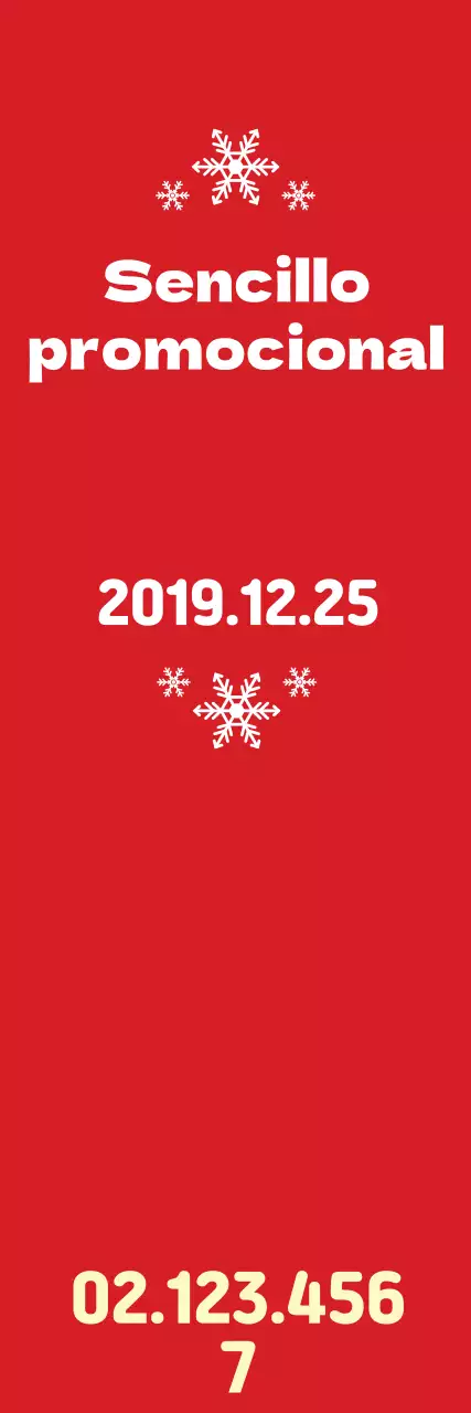 Banner promocional rojo limpio