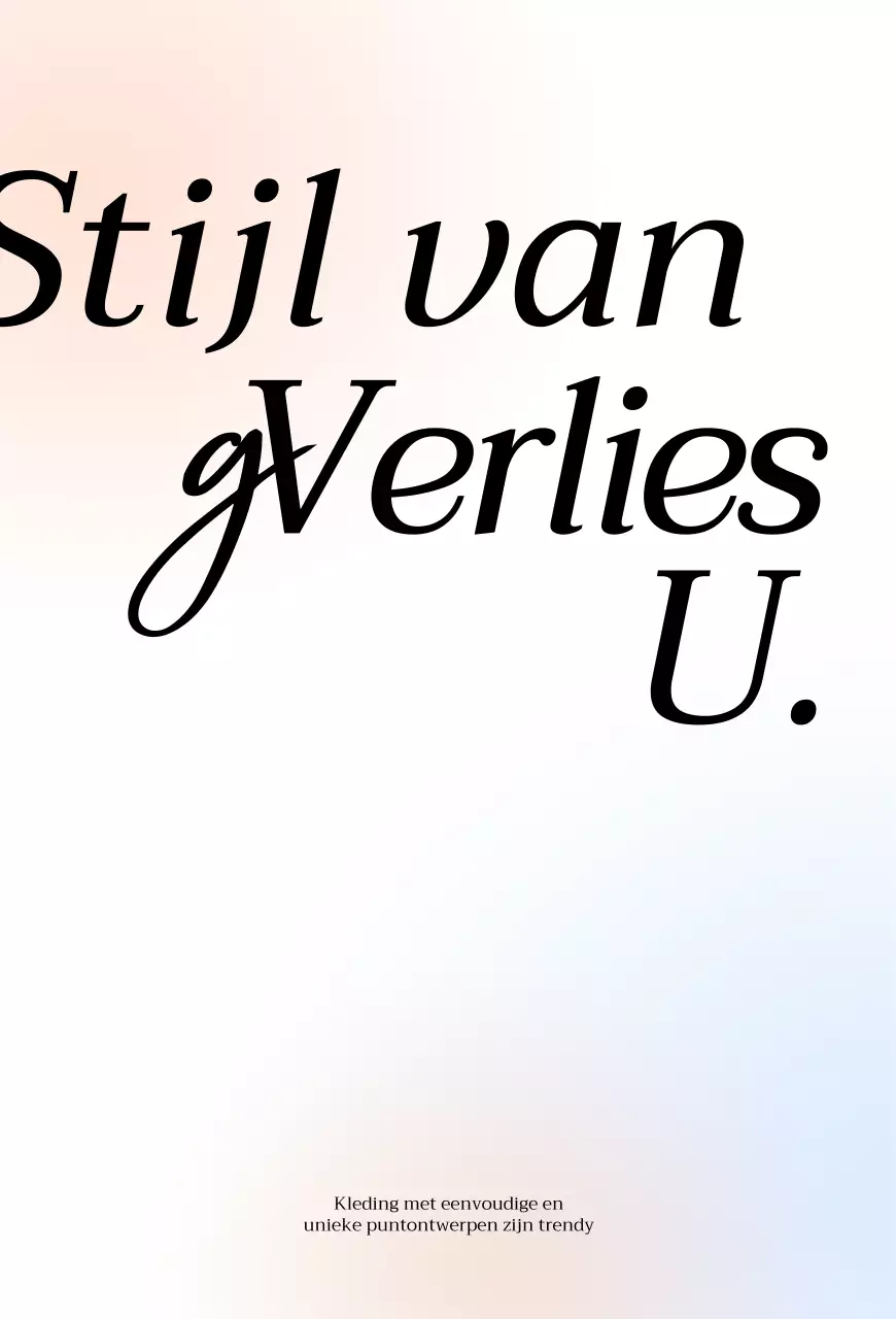 Glanzende eenvoudige kledingwinkel met kleurverlopen