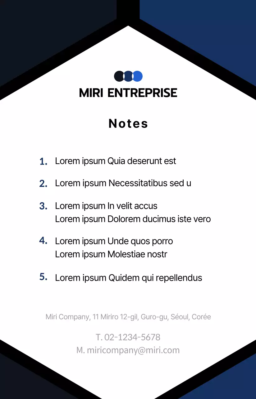 Une carte d'employé simple et professionnelle dans les tons bleus