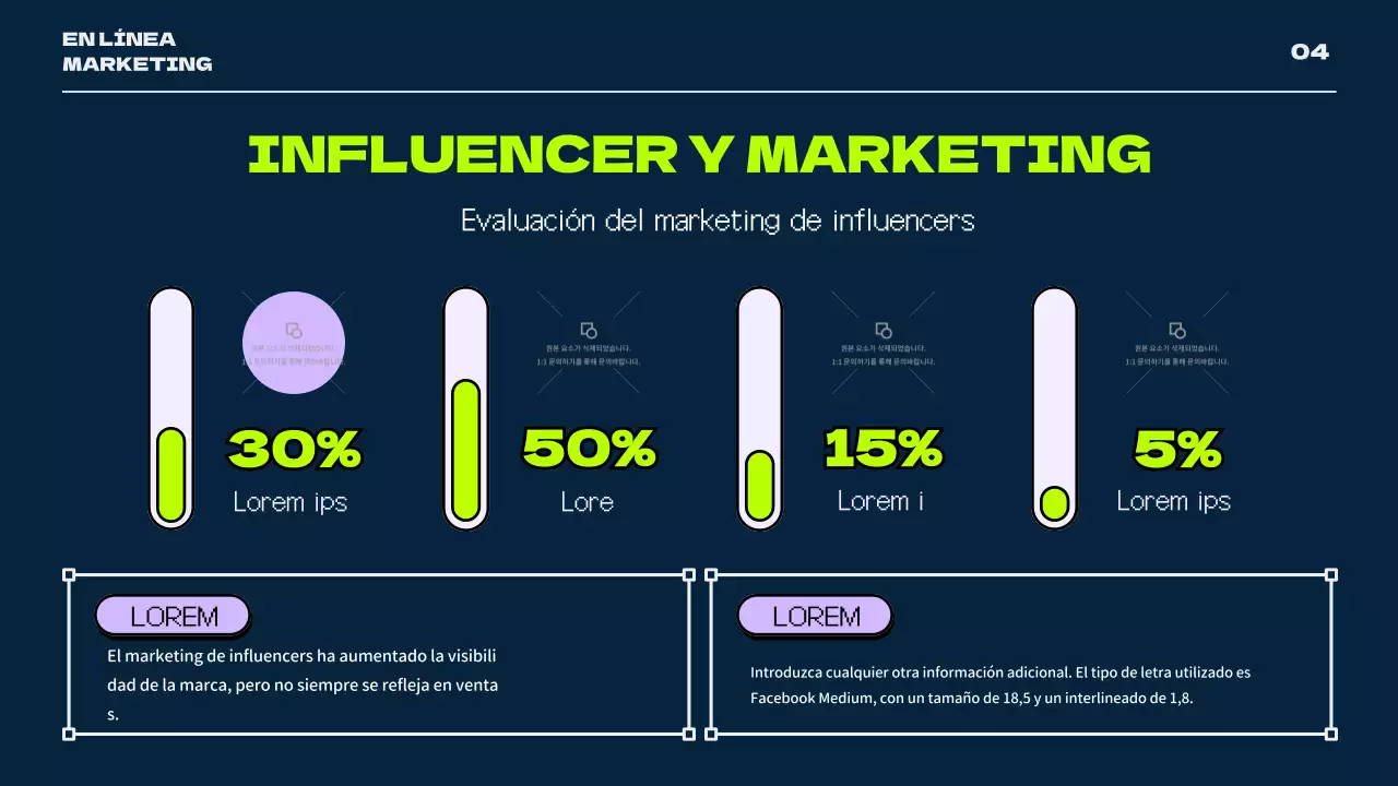 Un tema retro para las redes sociales en colores azul marino y neón