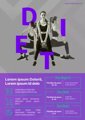 Guía de campamentos de dieta morada y gris