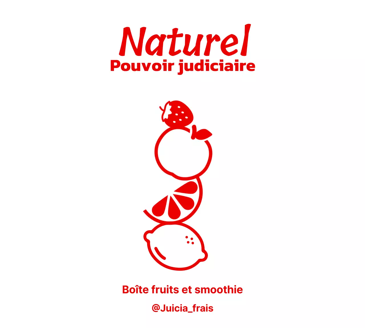 Un magasin de smoothie avec de jolies illustrations de fruits frais en rouge