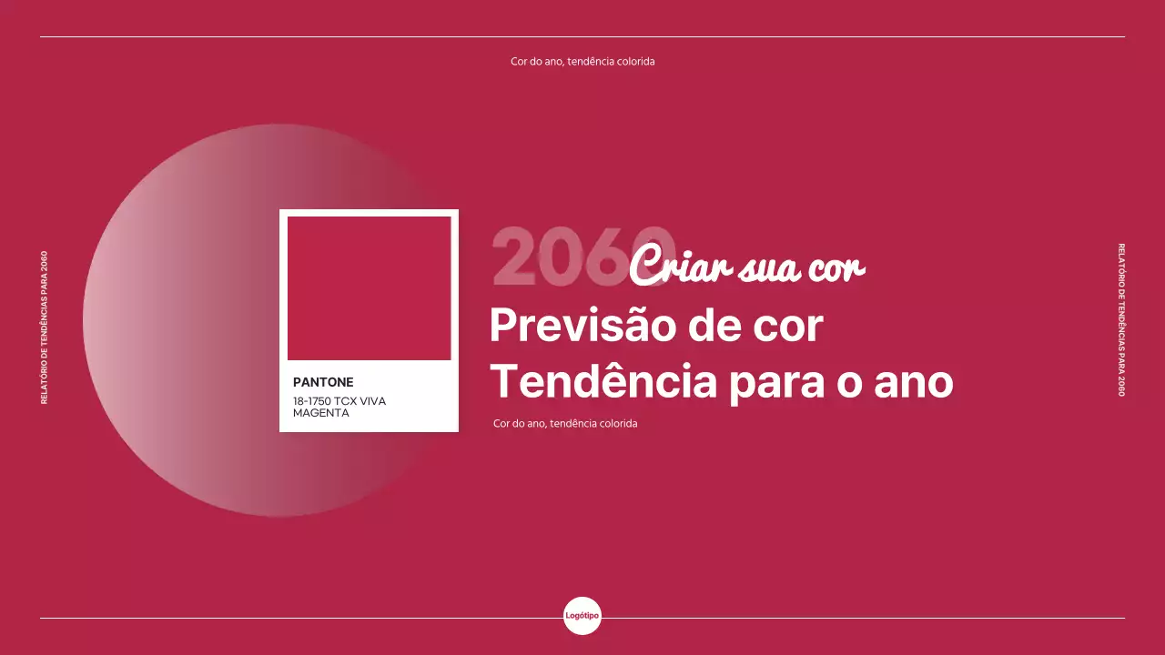 Tema do relatório de tendências de marketing com chip cor-de-rosa