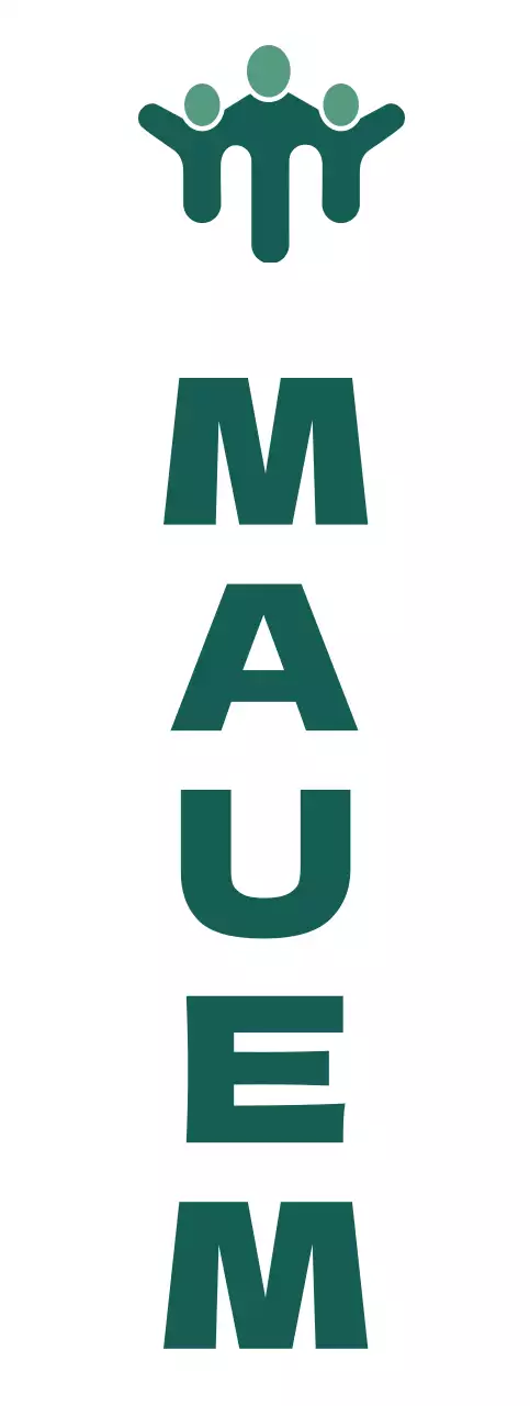 Diseñar un logotipo corporativo con una persona de color verde oscuro cogida de la mano