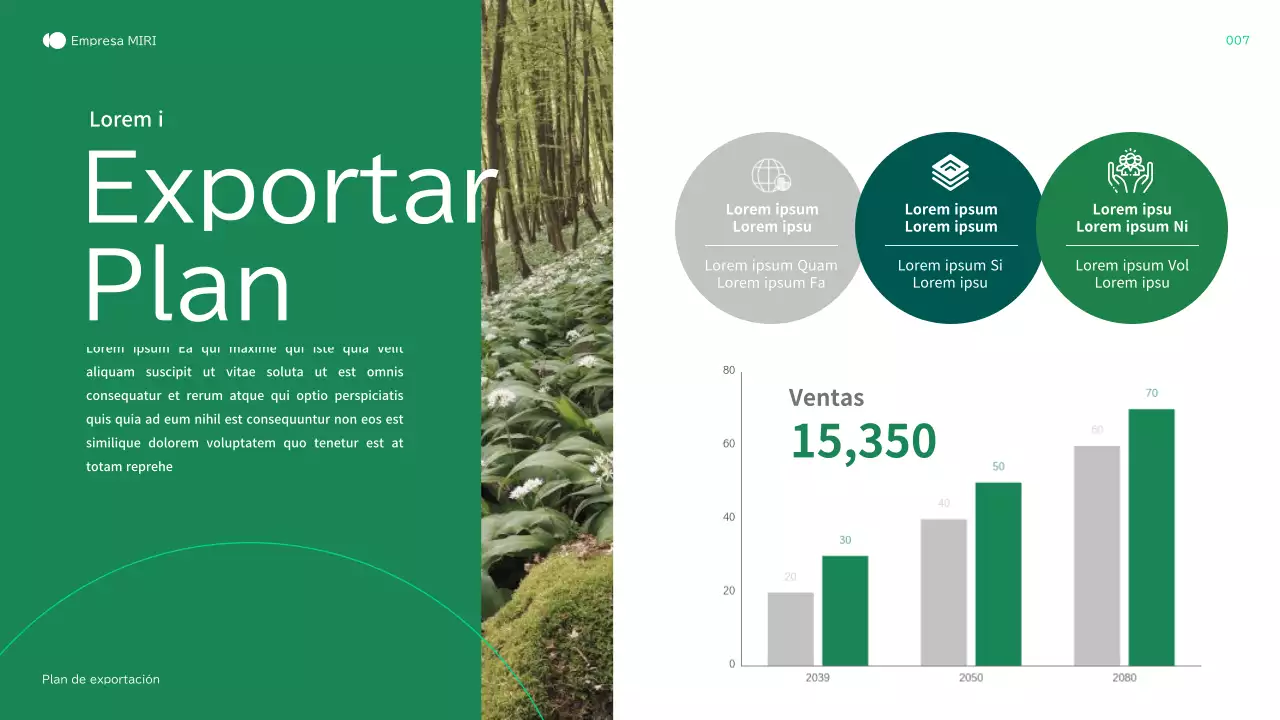 Perfil de empresa de agricultura ecológica y natural