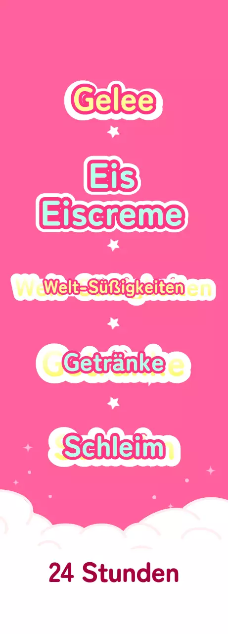 Eine rosa und hellblaue Eisdiele